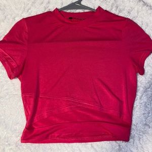Hot pink crop top
